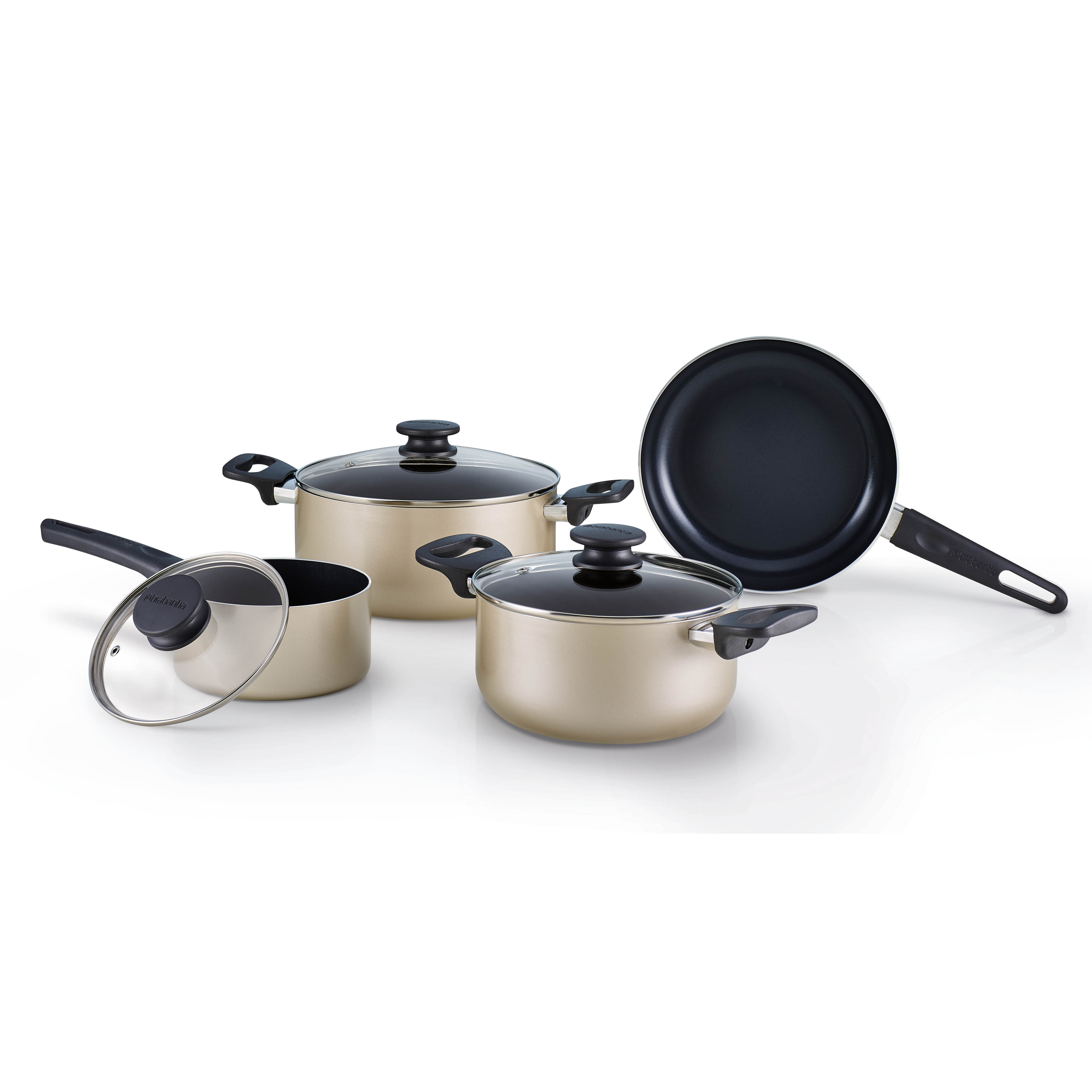  WearEver, Champagne Nonstick Cookware, Pots and Pans Set, 15  Pieces: Home & Kitchen