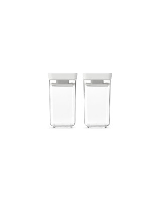 Tasty+ Stackable Canister, Set of 2 (2 x 0.15 litre) - Light Grey