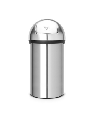 Push Bin 60 litre - Matt Steel