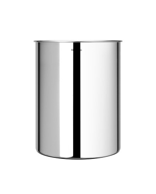 Waste Paper Bin 15 litre - Brilliant Steel