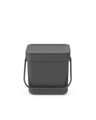 Sort &amp; Go Waste Bin 3 litre - Grey