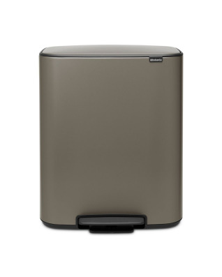 Bo Pedal Bin 60 litre - Platinum