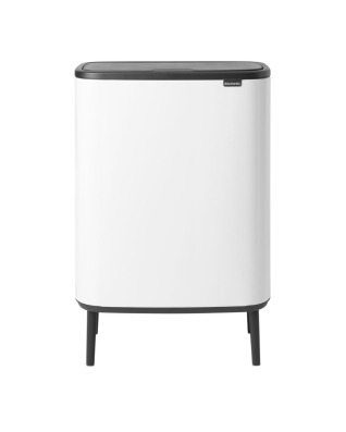 Bo Touch Bin Hi 2 x 30 litre - White