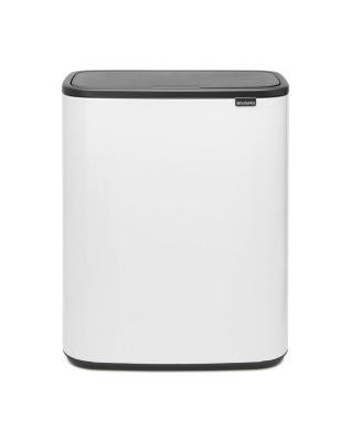 Bo Touch Bin 2 x 30 litre - White