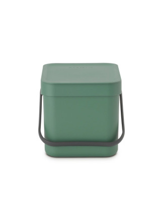 Sort &amp; Go Waste Bin 6 litre - Fir Green