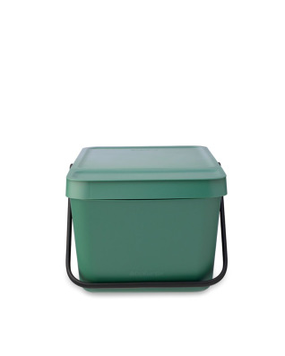 Sort &amp; Go Stackable Waste Bin 20 litre - Fir Green