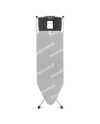 Ironing Board 124x45cm (C) Foldable Steam Unit Holder Steam Control with Aqua Bowl