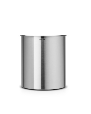 Waste Paper Bin 7 litre - Matt Steel