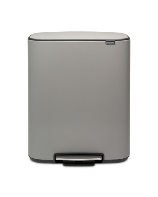 Bo Pedal Bin 60 litre - Mineral Concrete Grey