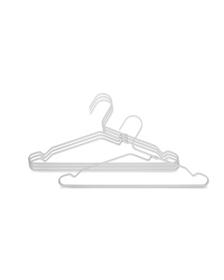 Aluminium Clothes Hanger, Set of 4 - Silver