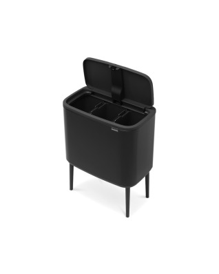 Bo Touch Bin 3 x 11 Litre - Matt Black