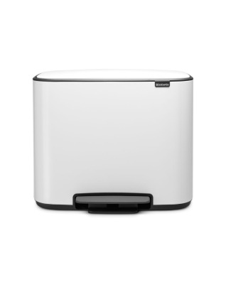 Bo Pedal Bin 36 Litre - White