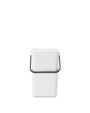 Sort &amp; Go Waste Bin 25 litre - White