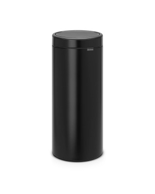 Touch Bin New 30 Litre - Matt Black