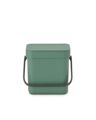 Sort &amp; Go Waste Bin 3 litre - Fir Green