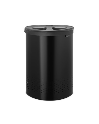 Laundry Bin 55 litre, Selector - Matt Black with Dark Grey Lid