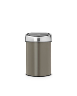 Touch Bin 3 litre - Platinum with Matt Steel Lid