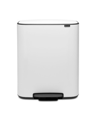 Bo Pedal Bin 60 litre - White