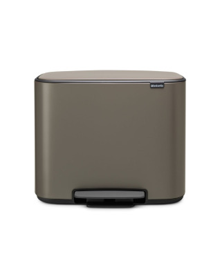 Bo Pedal Bin 11 + 23 litre - Platinum