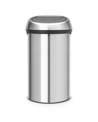 Touch Bin 60 Litre - Fingerprint Proof Matt Steel