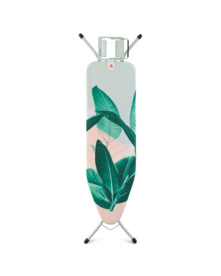 Ironing Board 124x38cm (B) Steam Iron Rest - Tropical Leaves