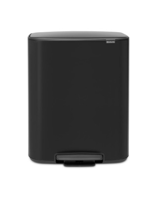 Bo Pedal Bin 60 litre - Matt Black