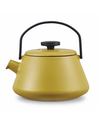 Brabantia T-time Cast Iron Kettle - Mustard Yellow