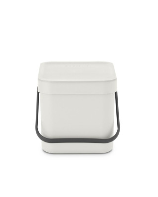 Sort &amp; Go Waste Bin 6 litre - Light Grey