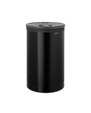 Laundry Bin 60 litre - Matt Black with Dark Grey Lid